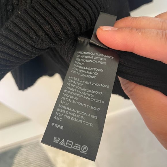 Maeve Jovie Black Ribbed Knit Skirt - Picture 7 of 8